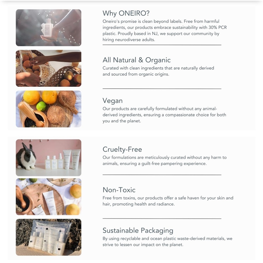 Oneiro Five Piece Travel Kit - Picture 5 of 10